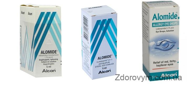 Очні краплі Аломід