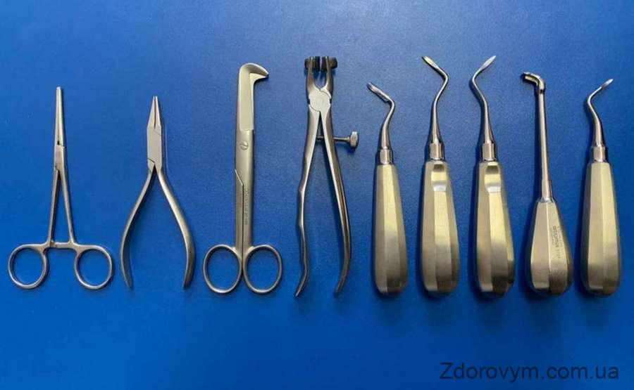 Види інструментів для хірургії